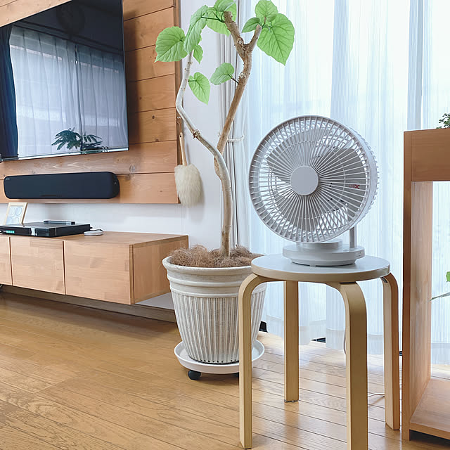 お手入れがしやすい首振りサーキュレーター,無印良品,サーキュレーター,湿気対策,北欧ナチュラル,暮らしを楽しむ,季節を楽しむ,みどりのある暮らし,北欧インテリア,Lounge,まとめて投稿 yukaの部屋