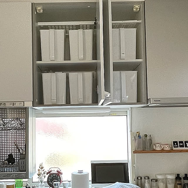 吊り戸棚収納,プチプラ,RCの出会いに感謝♡,いいね！&フォローとっても嬉しいです♡,ニトリ,Kitchen hozの部屋
