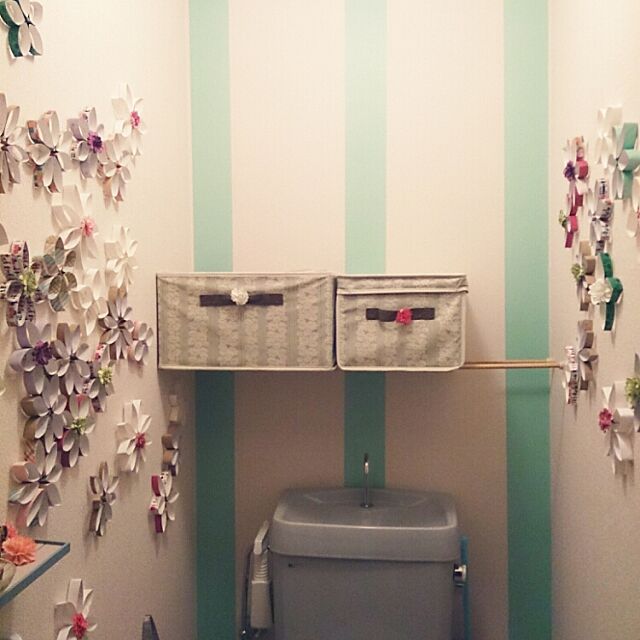 Bathroom,mt CASA,一人暮らし,ガーリー,賃貸,手作り,100均,Daiso necojitaAIKOの部屋