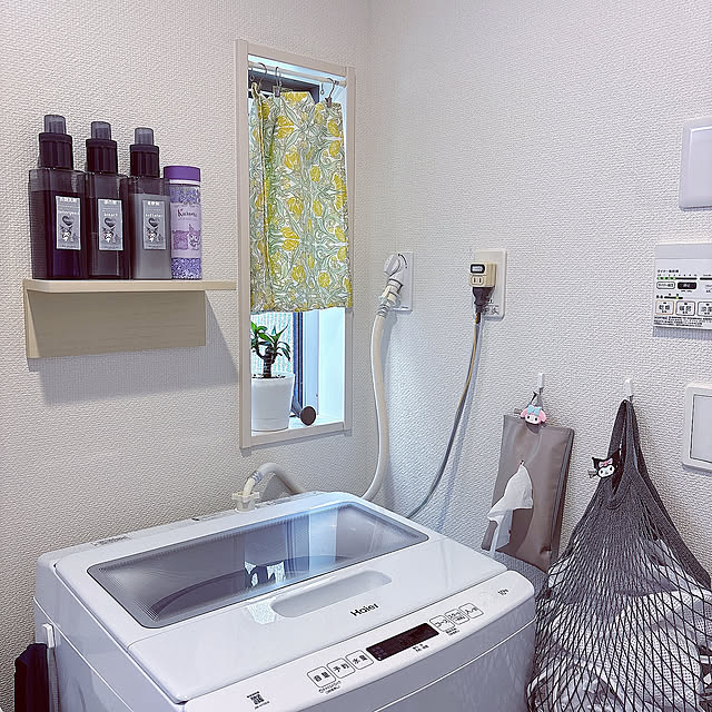 Bathroom,シンプルでも可愛く,洗剤詰め替えボトル,洗剤ボトル,自作ステッカー,自作ラベル,ニトリ,クロミ,マイメロ,サンリオ好き,サンリオ,洗濯機周り,洗面所収納,洗面所,ダイソー,シンプル,ダイソー購入品,いいね&フォローありがとうございます☆,きれいをキープしたい,きれいに保つ,アベイル,観葉植物のある暮らし,観葉植物 mym_0612の部屋