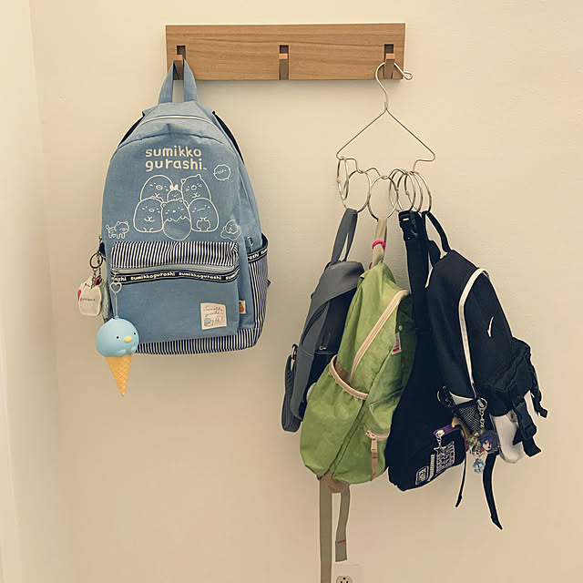 つるす収納,かばん 収納,お支度スペース,On Walls Kokoの部屋