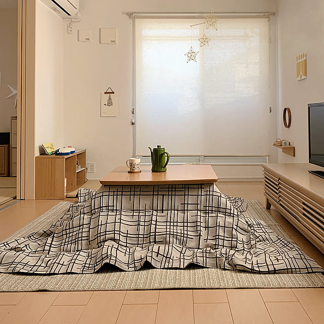 Lounge,こたつ布団,こたつ,無印良品,賃貸,賃貸アパート,冬支度,いいね！コメントありがとうございます☆,イケヒコ,見て頂き感謝です♪,アラビア,スミノエラグ reichelの部屋