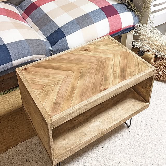 My Desk,DIY,インテリア,セリア,100均DIY,ミニテーブル,100均アイテム,100均木材 Angelの部屋