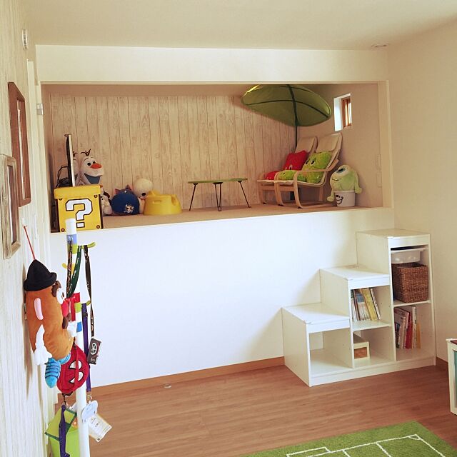 Overview,秘密基地,ロフト,IKEA,こどもスペース,壁紙,子供部屋 Achuの部屋