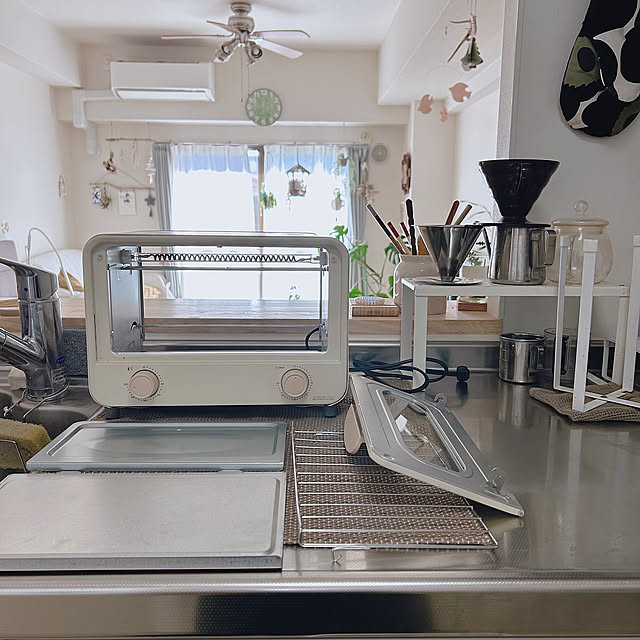 Kitchen,新商品買ったよ！,ナチュラルインテリア,読んでくれてありがとうございます*.,フォロー＆いいね嬉しいです‪·͜· ‪♡,トースター,キッチンツール,キッチン家電,ホワイトナチュラル,モニター当選ありがとうございます,ユアサプライムス,マンション,コメントお気遣いなく aiaiの部屋