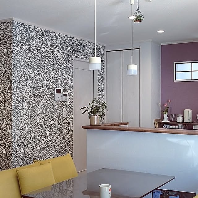 Lounge,癒しスペース,DIY,キッチンDIY,壁紙DIY,ウィリアムモリス,ウィリアムモリスの壁紙 hamami_ouchiの部屋