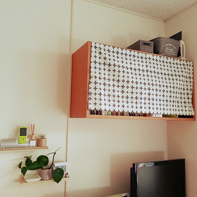 My Shelf,100均　,ダイソー,レオパレス,ボックスカバー,目隠し,ストレージボックス,本棚 _room97_の部屋