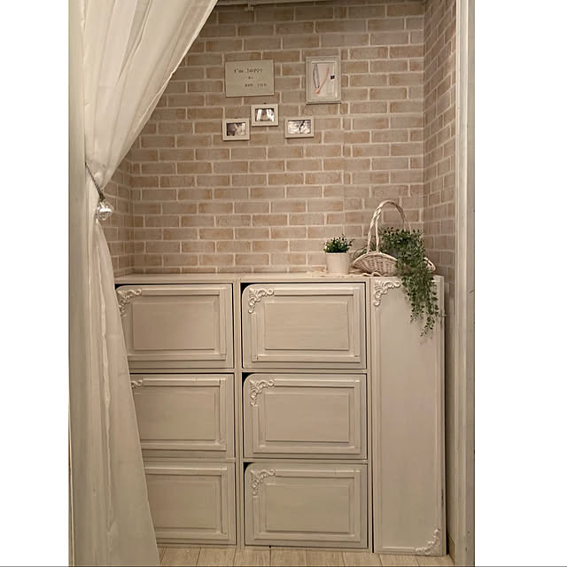 ペイント,コーナン,ホワイト大好き,ナチュラル,ニトリ,セリア,手作り,Bathroom,カラーボックスに扉,カラーボックスリメイク cocoaの部屋