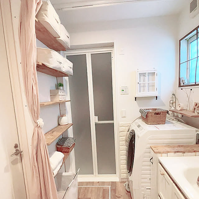 Bathroom,ディアウォール,洗面所,収納スペース,インテリア,雑貨,ナチュラルインテリア,ナチュラル雑貨,マイホーム,建売住宅 nanaの部屋