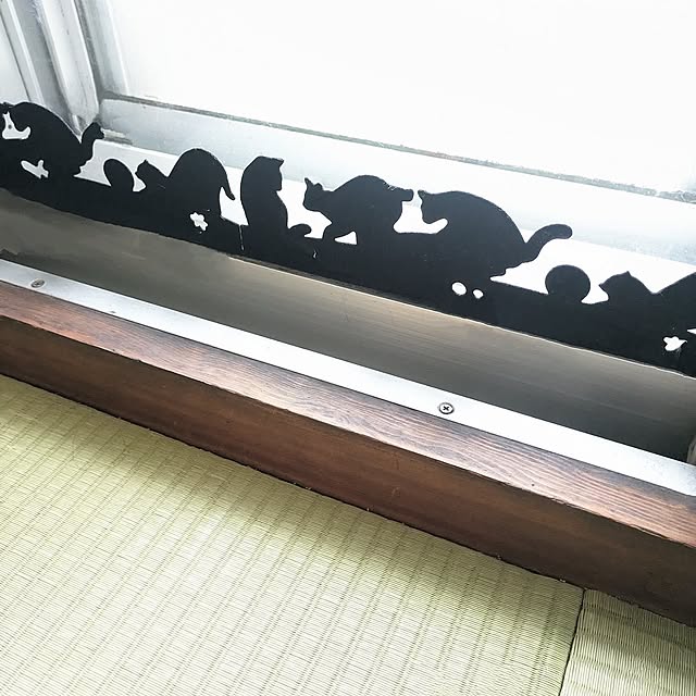 On Walls,和室,窓際,窓辺,100均アイテム,アニマルモチーフ,猫と暮らす,イベント参加中,あとでゆっくりお邪魔します♡,結露防止,縁なし畳,100均パトロール,築古マンション,畳のある暮らし,猫と窓,キジトラ♂ むっく,低予算リノベ,複数枚投稿,猫の日,2024.2.22,ニトリのラグ,ラグ,結露対策,吸水シートです^^;,誤字ってます^^;,結露吸収シート hihaの部屋
