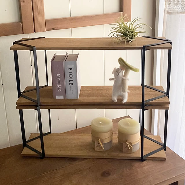 男前インテリア,DIY,手作り家具,収納棚,セルフリノベーション,100均,セリア,簡単DIY,100均DIY,My Shelf arch.to.meetの部屋