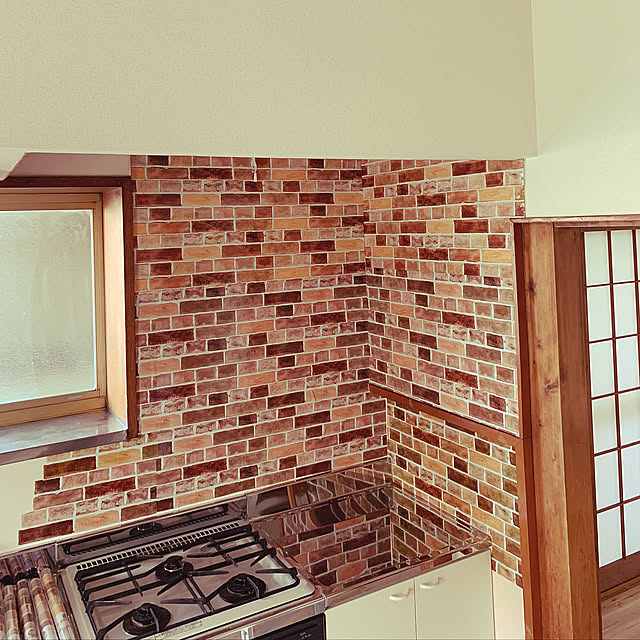 DIY,賃貸,築40年以上,古い家を好きになるDIY,築40年賃貸,100均,ダイソー,カフェ風,Kitchen reynoldstpの部屋
