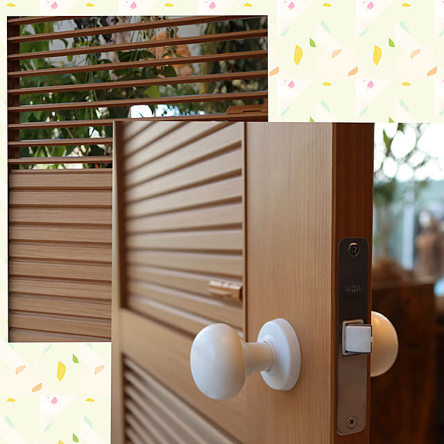 ルーバー扉,ドア好き,Living Deli,interio,アクセントボード,ラシッサ,LIXIL,カラーコーディネート,さすがプロ,LIXILイベント参加,ナチュラルインテリア,新商品,Entrance megusanの部屋