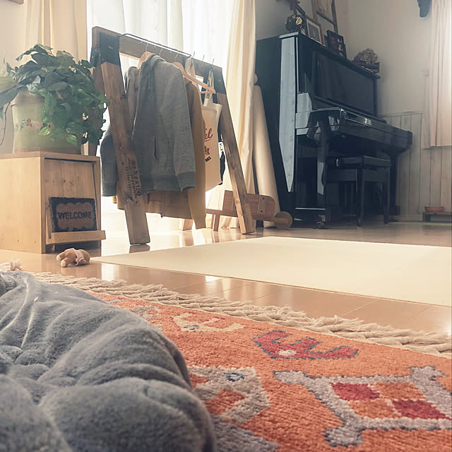 Lounge,ハンガーラック,DIY♡,タマホーム,ソーホースブラケット,子供と暮らす,Y.P.K. LABORATORY,100均,腰壁DIY,居心地のいい家作り◡̈♥︎,いいね！ありがとうございます◡̈♥︎,フォローありがとうございます♡ konomi513の部屋