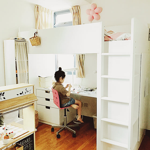 Bedroom,ロフトベッド,IKEA,おままごとキッチン,子供部屋,STUVA yoshibo2002の部屋