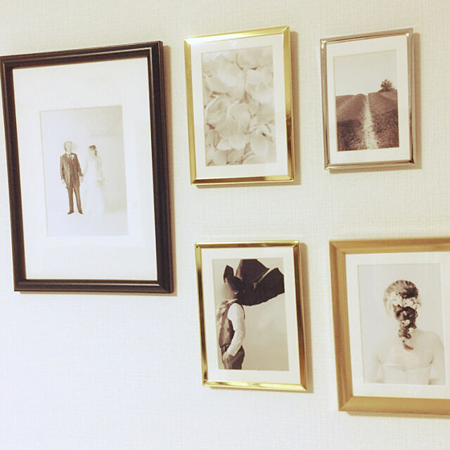 On Walls,ゴールドフレーム,ゴールド,IKEA,フォトフレーム siousagiの部屋