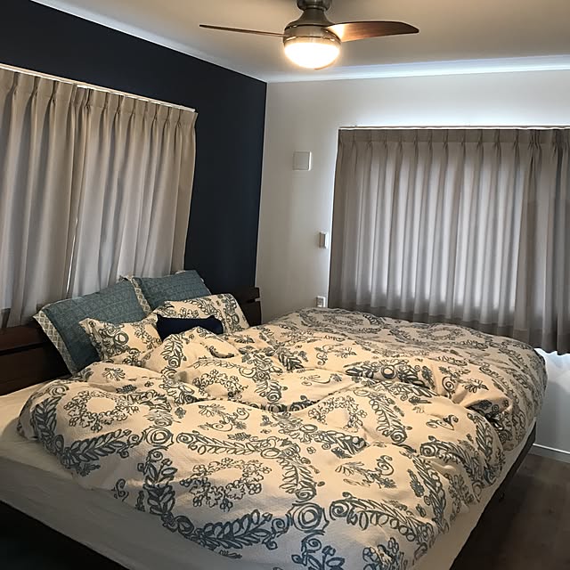 Bedroom,西海岸テイスト,シンコール,落ち着く空間,寝室,SURFER'S HOUSE,ニトリ,新居,surfer's room,BEACH STYLE,Myhome,子供と暮らす。 palmbeach510の部屋