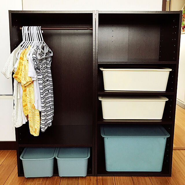 My Shelf,収納,カラーボックス,スクエアボックス,ダイソー,赤ちゃんのいる暮らし,DIY,ニトリ natsuの部屋