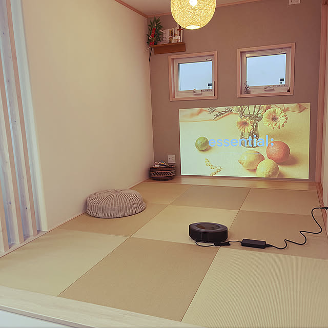 Lounge,プロジェクターのある暮らし,図書館の本,かご・バスケット ninの部屋
