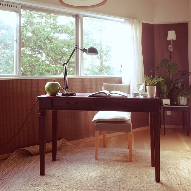 My Desk,わたしの読者スペース,読書,秋色,書斎,模様替え,書斎からの眺め kazzの部屋