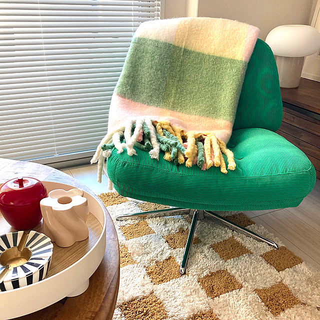 Lounge,ブランケット,ふかふかで気持ちいい,IKEA,カラフルインテリア,北欧カラフル,colorful room,H&M HOME Rio333の部屋