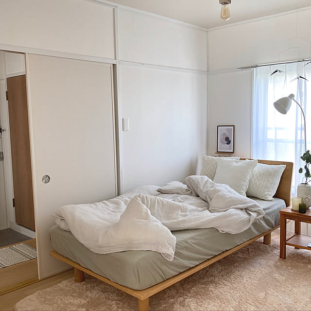 団地,団地暮らし,IKEA,一人暮らし,UR賃貸,ニトリ,unico,無印良品のベッド,Bedroom maatonaの部屋
