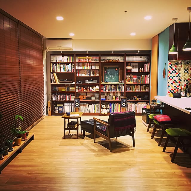 Lounge,本棚,コラベル,名古屋モザイク,カリモク60,IKEA sakurakko60の部屋