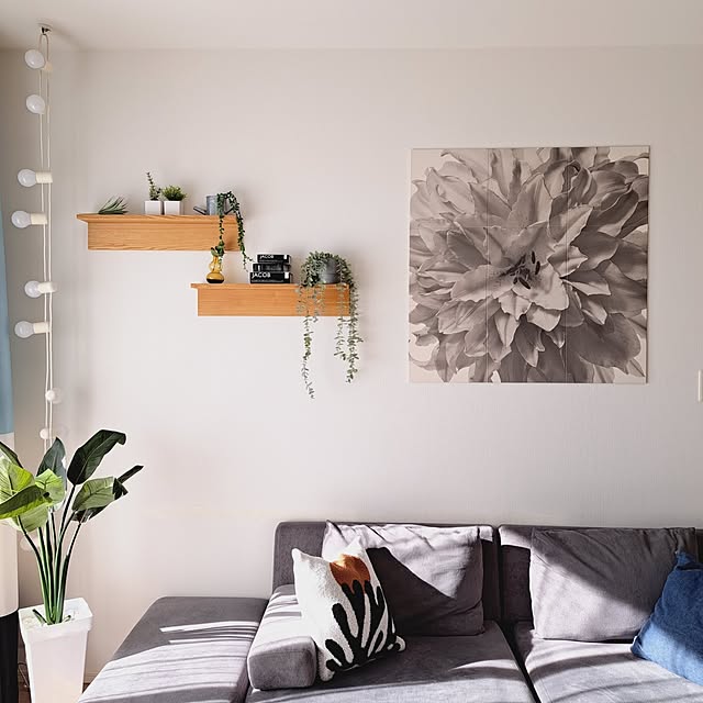 Lounge,DIY,エコカラット,LIXIL,アートのある暮らし,エコカラットセルフ,after,マンション暮らし,マンションインテリア,アート,空気をキレイに tttbbbの部屋