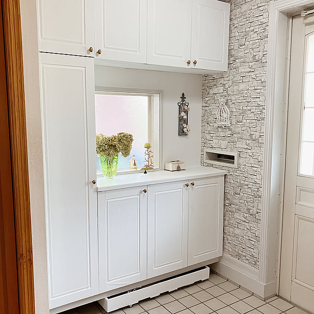 靴箱リメイク,リメイクシート,リメイク,Entrance,Dream Sticker,サンゲツ壁紙 Tupemamaの部屋