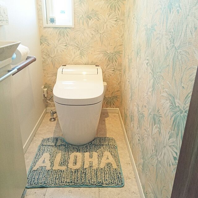 Bathroom,ハワイアン,ハワイ大好き,Panasonic,トイレマット,しまむら,ALOHA,ハワイを感じたい ALOHAの部屋
