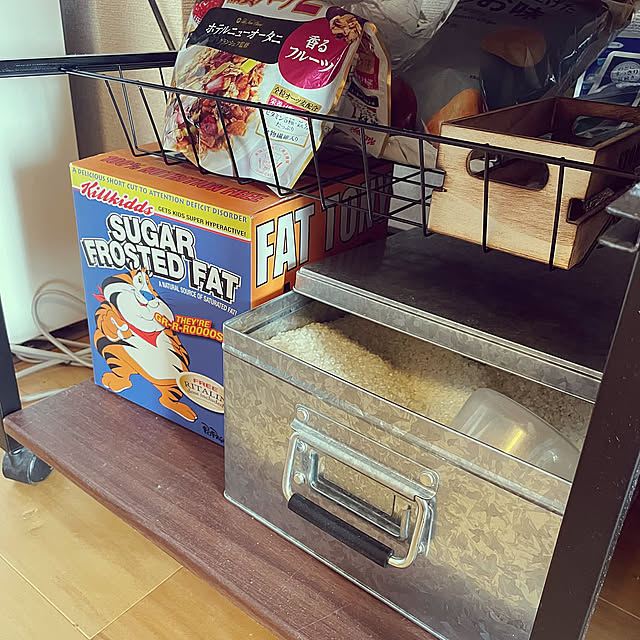 炊飯器ラック,米びつ,トタンボックス,シンプルに暮らす,賃貸インテリア,2人暮らし,無印良品,無印良品 収納,Kitchen crosawaの部屋