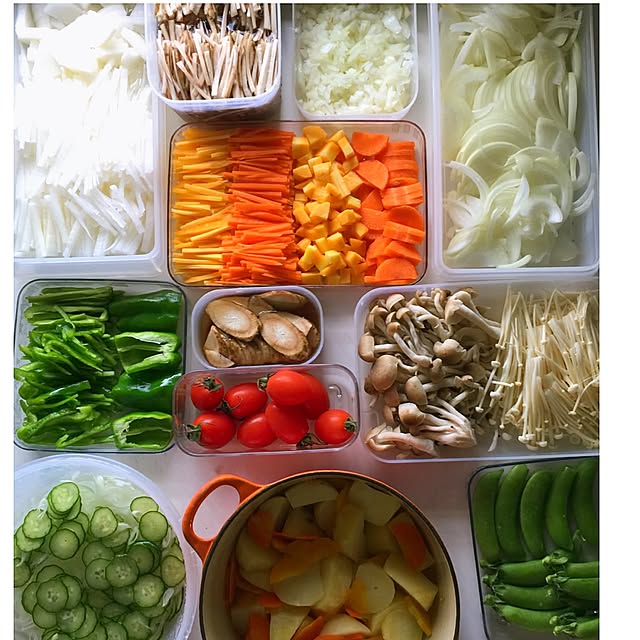 Kitchen,インスタと同じpic,shio0509,Instagramやってます,野菜をきりまくる,タッパーウエア,冷蔵庫の整理整頓,キッチン収納,クリナップ SS,料理教室,カフェ教室 shio2772の部屋