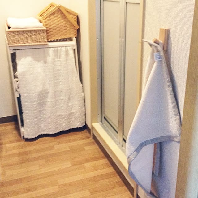 Bathroom,リネンバスマット,賃貸,すのこリメイク,無印良品 kiryoの部屋