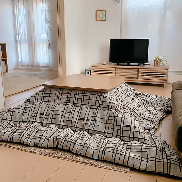 夏のスペシャルクーポン,RoomClipショッピング,ヒコラー,イケヒコ,こたつ布団,ジャパンディ,賃貸,2LDK,2人暮らし,イケヒコさんありがとうございます☺︎,シンプルが好き,シェニール織,ルームクリップ感謝,ナチュラル,北欧,イケヒコ・モニター,こたつ,大東建託,冬支度,Lounge,こたつのある部屋,すっきり暮らす reichelの部屋