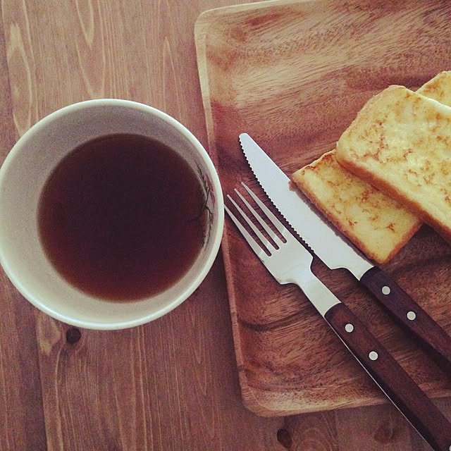 Overview,夕ご飯の下準備も終わった〜,お茶しながら編み物time。,茶器,抹茶茶碗,IKEAカトラリー,無印良品のアカシアプレート,IKEA,無印良品,食器 sim...の部屋