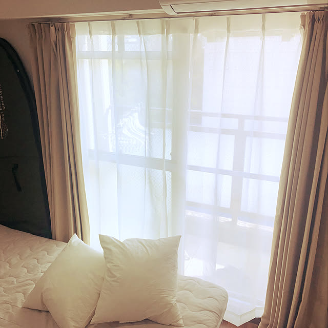 東向き,遮光カーテン,一人暮らし,6畳,1R,引越し,新生活,IKEA,ニトリ,Overview silvers.の部屋