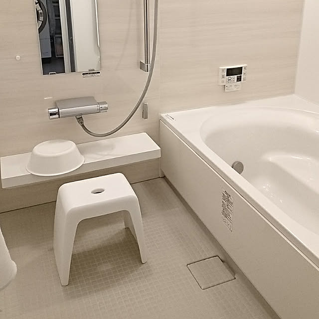 Bathroom,新商品買ったよ！,無印良品,ニトリ,洗面器,風呂椅子,通気性が良い 抗菌風呂いす,抗菌 yukoの部屋