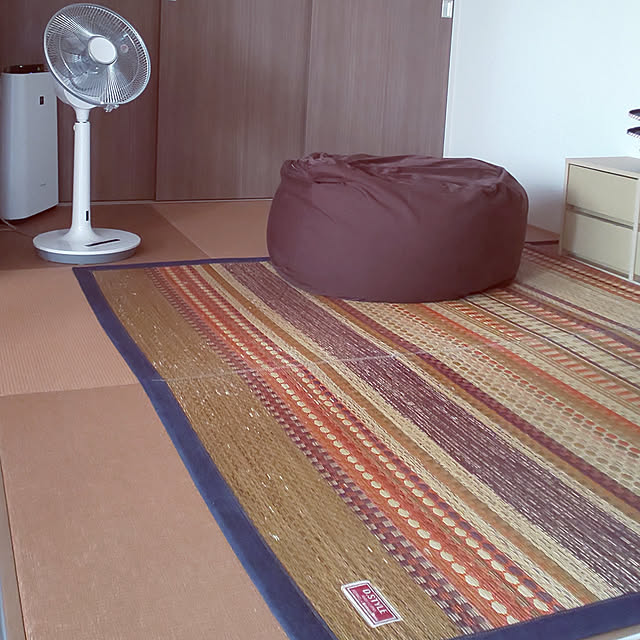 Bedroom,ビーズクッション,いつもいいねやコメありがとうございます♡,こどもと暮らす。,マンション暮らし,無印良品,無印ビーズクッション,イケヒコ,い草ラグ,い草のある暮らし,和室,4.5畳,イベント用 mamiの部屋