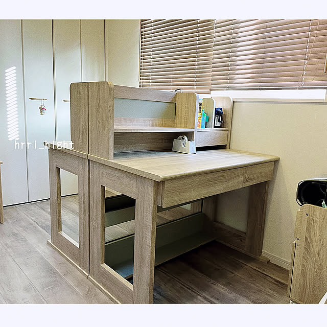 学習机,兄妹部屋,子供部屋,建売住宅,狭小住宅,My Desk hrri_hightの部屋