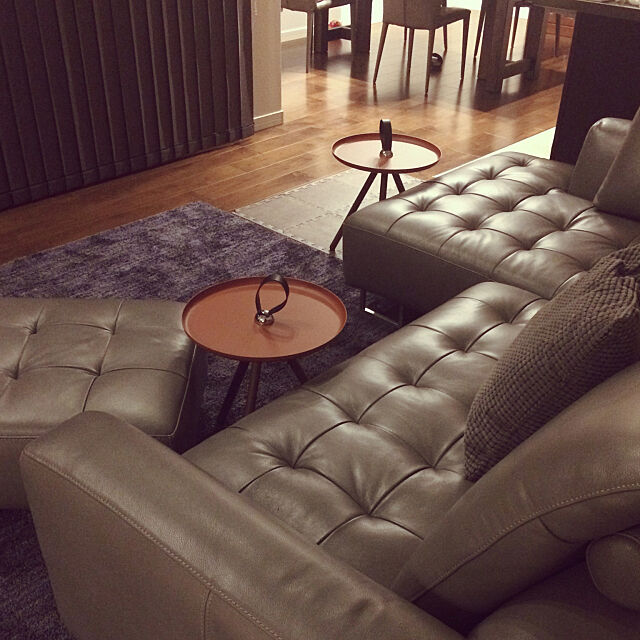 Lounge,大塚家具サイドテーブル,大塚家具ソファー,モノトーン Asamiの部屋