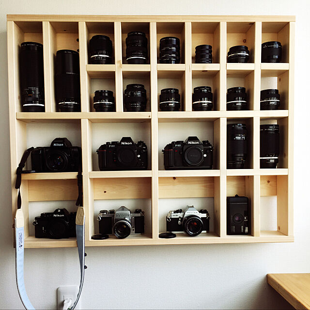 My Shelf,カメラ収納,カメラ,DIY Ryuandnattyanの部屋
