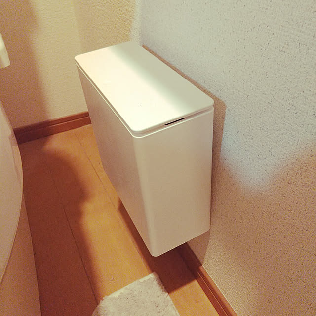 Bathroom,ダイソー,壁面シールフック,浮かせる収納,取り外し可能,掃除が楽になる,ニトリ,ダストボックス,トイレのゴミ箱,建売住宅,建売住宅でも快適生活,建売の家 chokoの部屋