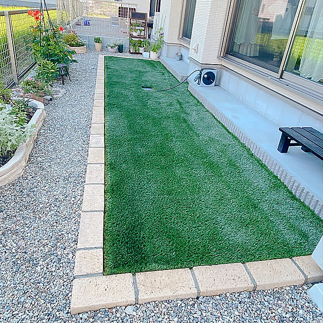 買ってよかった,マイホーム記録,ナチュラル,お気に入り,お花のある暮らし,建売住宅,グリーンのある暮らし,アラフォー,小さい庭,狭い庭,砂利の庭,人工芝にしたい,ガーデニング,人工芝,Overview shunkomamaの部屋