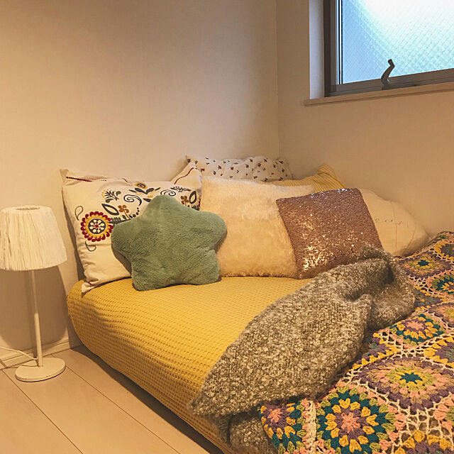 Bedroom,ロフト,ロフトのある部屋,IKEA,一人暮らし,レトロ,雑貨,100均,古着好き loveflowerの部屋