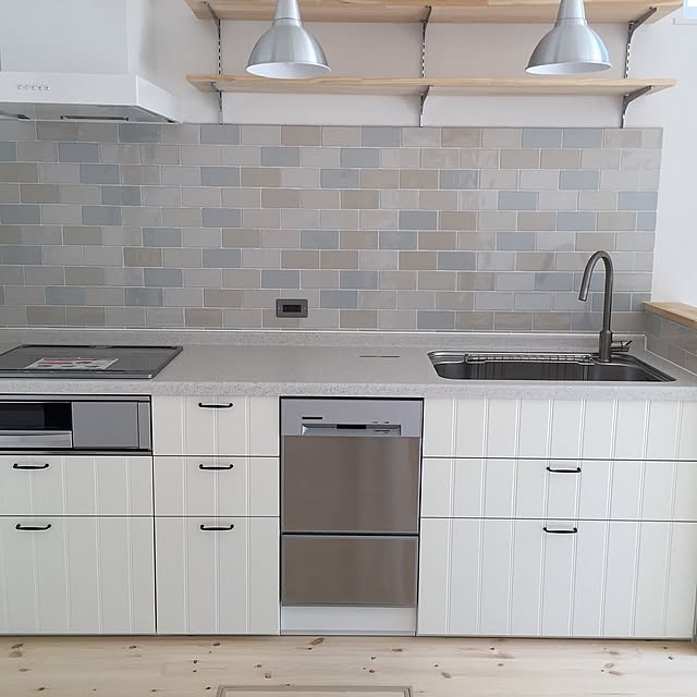 Kitchen,キッチン,IKEA,ヒッタルプ,メトード,新築,照明,ナチュラル Sugaの部屋