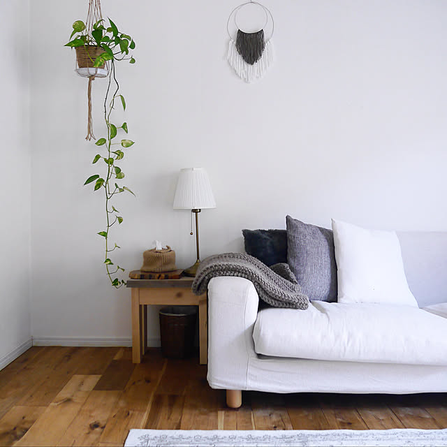 Lounge,タペストリー,ハンドメイド,リノベーション,無印良品,無垢床,ヒュッゲ,シンプルな暮らし,シンプル,Instagram yukikoの部屋