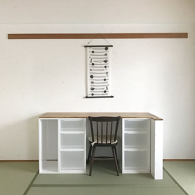 My Shelf,北海道民芸家具,無印良品,BRIWAX,DIY初心者,カルクウォール,藁入りの漆喰壁,DIY机,日替わり投稿企画!水曜日,DIY derazouの部屋