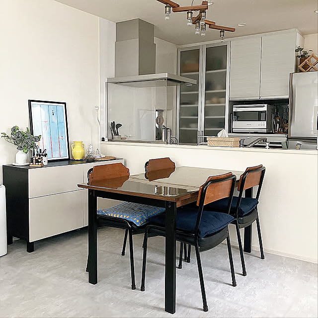 Overview,シンプル,Panasonicキッチン,Panasonic建具,IKEA,unico,DIY,フロアシート,シンプルインテリア,シャープ,ヘルシオ,ウォーターオーブン mako2yaの部屋