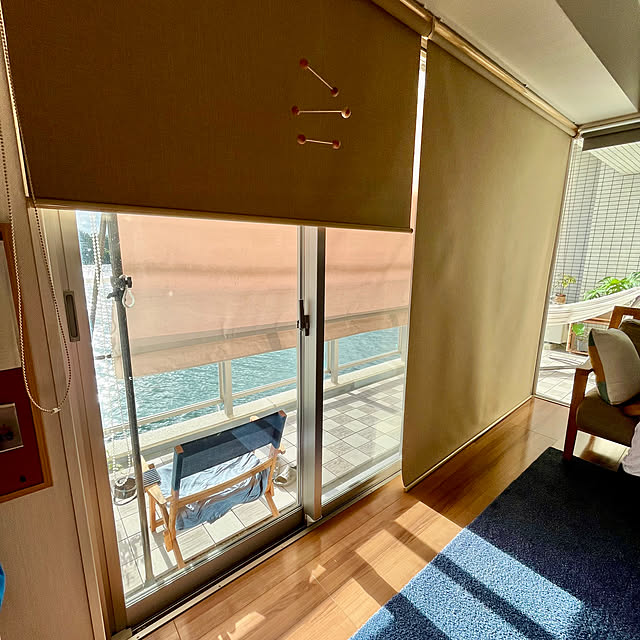 Lounge,東向きリビング,遮光,ロールスクリーン,オーニング,省エネ,海,マンション暮らし,夏 amの部屋