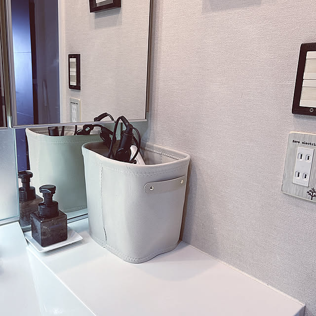 Bathroom,見せる収納♪,スリーピー,ドライヤー収納,心地よい暮らし,猫とインテリア,すっきり暮らす,暮らしを楽しむ♪,マル君,500円商品,ねこと暮らす nekomiの部屋